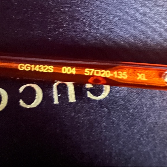 Gucci Orange Oversized Sunglasses - Picture 6 of 8